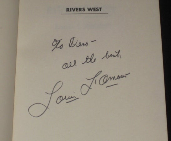 RIVERS WEST, Louis L'Amour, SIGNED