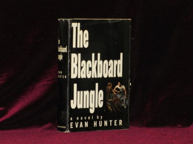 Item #0210 THE BLACKBOARD JUNGLE a Novel. Evan Hunter.