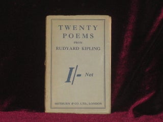 Item #0490 TWENTY POEMS. Rudyard Kipling