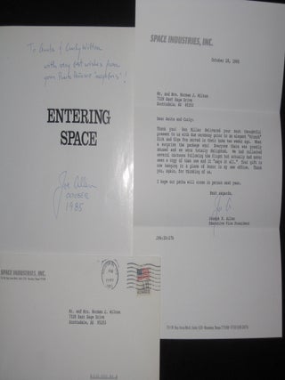Item #0761 ENTERING SPACE an Astronaut's Odyssey (With TLS By Joseph Allen). Joseph Allen,...
