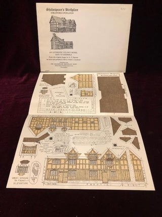 Item #07814 Shakespeare's Birthplace, stratford-Upon-Avon, "Authentic Cut-Out Model" E. S....