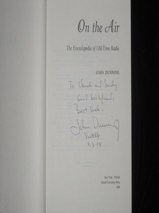 On the Air. The Encyclopedia of Old-Time Radio - Signed