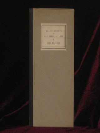 Item #07941 MELLONEY HOLTSPUR or, the Pangs of Love. John Masefield, SIGNED