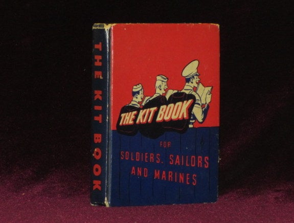 Item #08088 THE KITBOOK. For Soldiers, Sailors, and Marines. (Contains "The Hang of It" By J. D. Salinger). J. D. . R. M. Barrows SALINGER, Contributor.