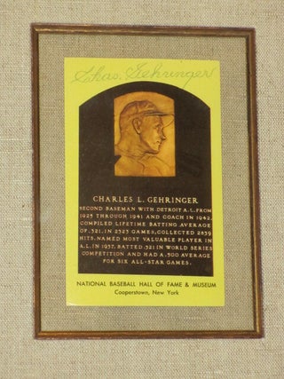 BASEBALL HALL OF FAME CARD SIGNED