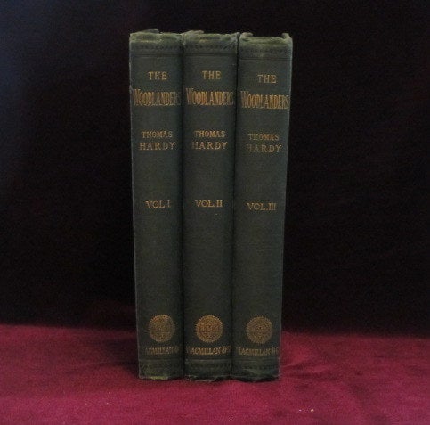Item #08393 THE WOODLANDERS. Three Volumes. Thomas Hardy.