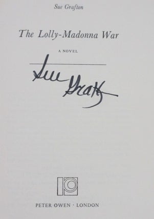 THE LOLLY-MADONNA WAR with Original Publisher's Contract for Book