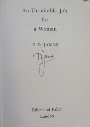 AN UNSUITABLE JOB FOR A WOMAN