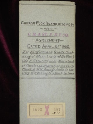 CHICAGO ROCK ISLAND AND PACIFIC RAILWAY WITH CHICAGO, MILWAUKEE AND ST. PAUL RAILWAY CO. Rock Island Line.