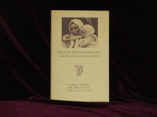 Item #08976 TOLSTOY FOUNDATION, INC. History, Aims and Achievements. Inc Tolstoy Foundation