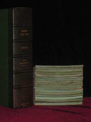 Item #08983 Dombey and Son, in the Original Monthly Parts, First Issue of Text and Having ALL the...