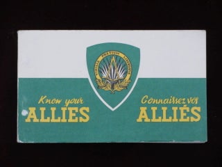 Item #08992 Know Your Allies; Connaissez Vos Allies. Alfred M. Gruenther, U. S. Army, General