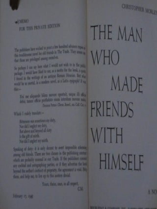 The Man Who Made Friends with Himself (Presentation Edition, Not for Sale)
