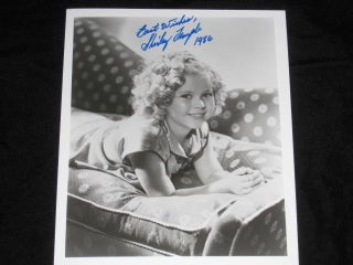 Item #09070 Photo, Inscribed, 8" x 10", Black and White. Shirley Temple