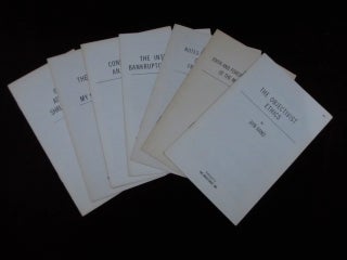 Item #09130 FOURTEEN REPRINTS FROM THE OBJECTIVIST NEWSLETTER DATED 1946-1978. Ayn Rand