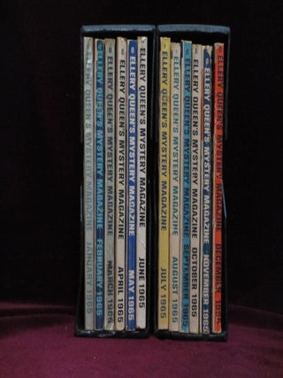 Item #09213 Ellery Queen's Mystery Magazine. January Through December, 1965, 12 Issues. Ellery...