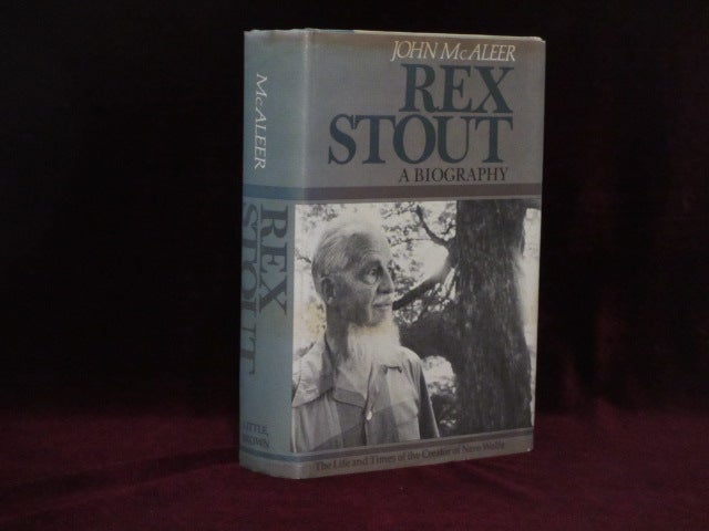 Item #09297 Rex Stout. A Biography (Inscribed). John McAleer, P. G. Wodehouse.