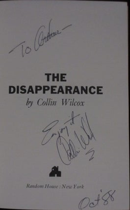 The Disappearance (Inscribed)