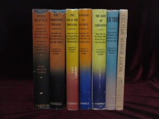 Item #09427 War Speeches. 7 Volumes Including: Into Battle, the Unrelenting Struggle, the End of...