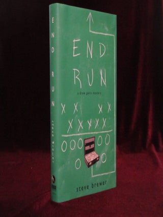 Item #09438 END RUN. A Drew Gavin Mystery. Steve Brewer, SIGNED