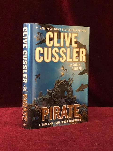 Item #09482 PIRATE. Clive Cussler, Robin Burcell, SIGNED.