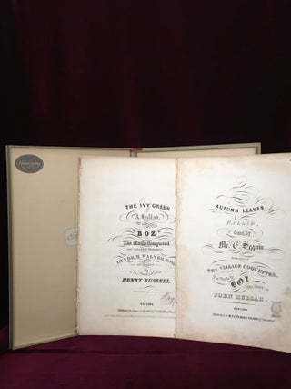 Item #09686 The Ivy Green. A Ballad (Sheet Music). Charles Dickens, Henry Russell, Boz