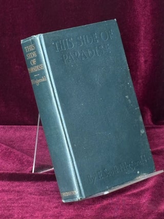 Item #09748 This Side of Paradise. F. Scott Fitzgerald