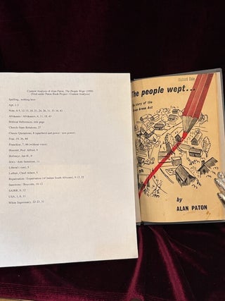 Item #09796 The People Wept.... Being a Brief Account of the Origin, Contents, and Application of...