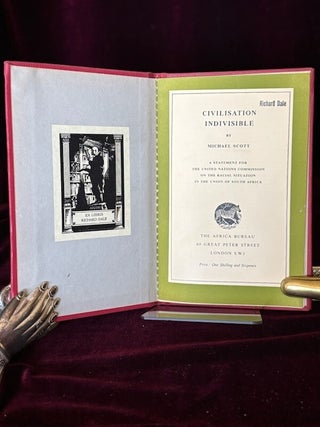 Item #09829 Civilisation Indivisible. A Statement for the United Nations Commission on the Racial...