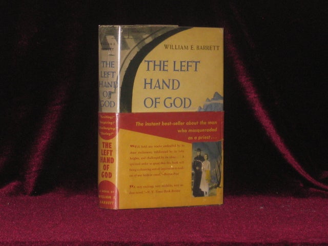 Item #1004 THE LEFT HAND OF GOD. William E. Barrett, SIGNED.