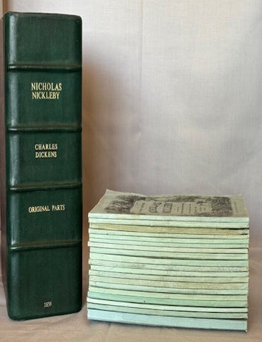 Item #10051 The Life and Adventures of Nicholas Nickleby [Extra-Illustrated and with an ALS By Bibliographer Thomas Hatton]. Charles Dickens.