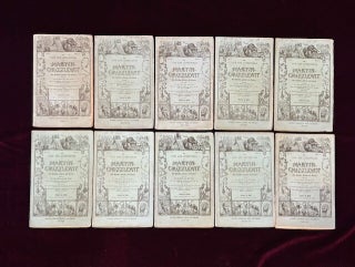 THE LIFE AND ADVENTURES OF MARTIN CHUZZLEWIT (ANNOTATED By Bibliographer Thomas Hatton and with a Two Page Autograph Letter. Concerning the Dexter Copy of Martin Chuzzlewit)