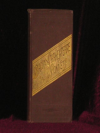Item #2093 BACON AND SHAKESPEARE IN THE SONNETS. H. L Hosmer