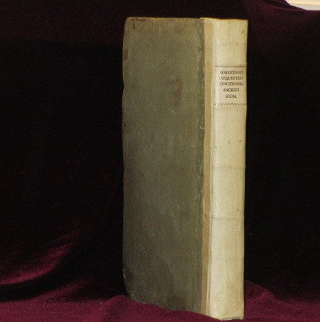 Item #2117 AN HISTORICAL DISQUISITION Concerning the Knowledge Which the Ancients Had of India. William Robertson.