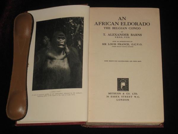 Item #3176 AN AFRICAN ELDORADO, the Belgian Congo. T. Aleander Barns.