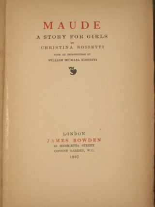 MAUDE, a Story for Girls
