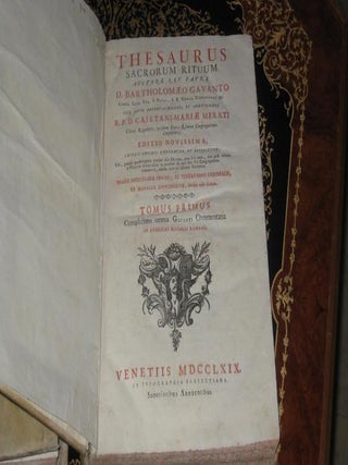 THESAURUS SACRORUM RITUUM