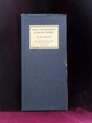 LINES ON THE TERCENTENARY OF HARVARD UNIVERSITY