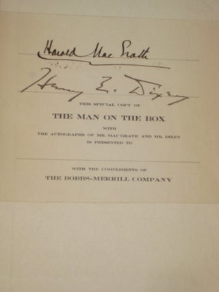 THE MAN ON THE BOX [Signed, with Manuscript Page of quotes]