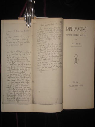 PAPERMAKING THROUGH EIGHTEEN CENTURIES