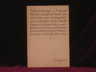 Item #4877 PRESS CUTTINGS: a Topical Sketch Compiled from the Editorial and Correspondence...