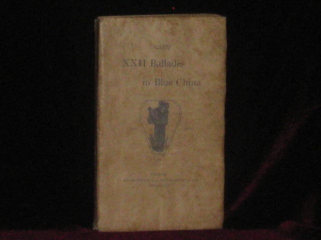 Item #6268 XXII BALLADES IN BLUE CHINA. Andrew Lang.