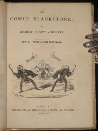 Item #6470 The Comic Blackstone. Gilbert Abbott A'Beckett