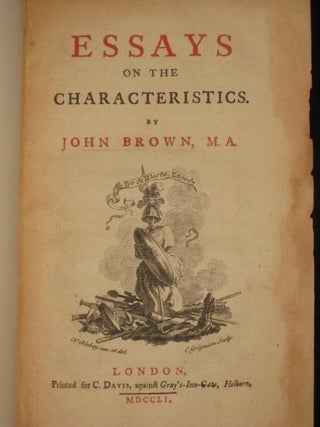 Essays on the Characteristics of the Earl of Shaftesbury