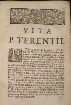 Publii Terentii Comoediae Expurgatae, Cum Interpretatione Ac Notis