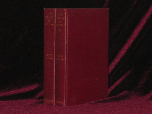 Item #6708 The Valley of Decision. Two Volumes. Edith Wharton.