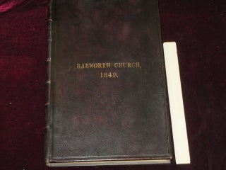 The Book of Common Prayer, and Administration of the Sacraments, and Other Rites and Ceremonies. Babworth Church.