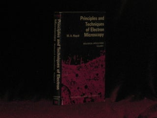 Item #6736 Principles and Techniques of Electron Microscopy. Biological Applications. Volume 1....