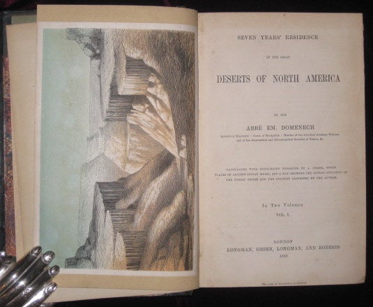 Item #6936 Seven Years' Residence in the Great Deserts of North America. Two Volumes. Abbe EM Domenech.