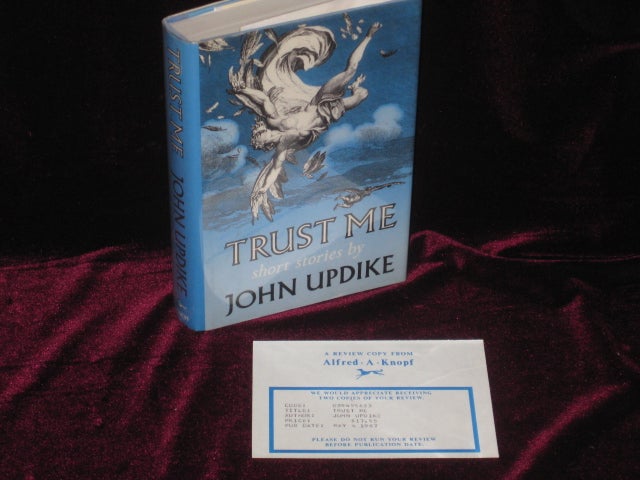 Item #7100 Trust Me. Short Stories - Signed Review Copy. John Updike, SIGNED.